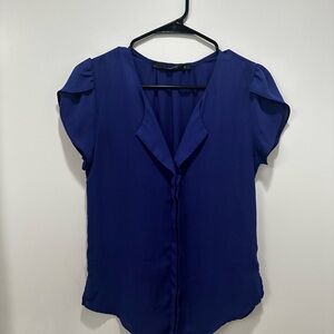 Fun 2 Fun Deep Blue Blouse